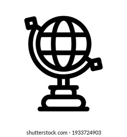 icono de globo o logotipo símbolo de signo aislado ilustración vectorial - iconos vectoriales de estilo negro de alta calidad
