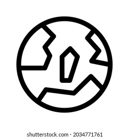 icono de globo o logotipo símbolo de signo aislado ilustración vectorial - iconos vectoriales de estilo negro de alta calidad
