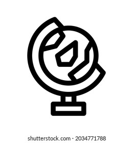 globe icon or logo isolated sign symbol vector illustration - high quality black style vector icons
