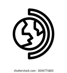 globe icon or logo isolated sign symbol vector illustration - high quality black style vector icons
