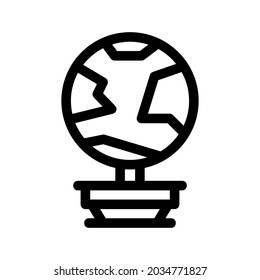 icono de globo o logotipo símbolo de signo aislado ilustración vectorial - iconos vectoriales de estilo negro de alta calidad
