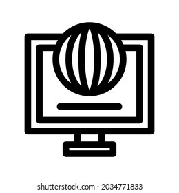 icono de globo o logotipo símbolo de signo aislado ilustración vectorial - iconos vectoriales de estilo negro de alta calidad
