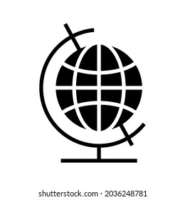 globe icon or logo isolated sign symbol vector illustration - high quality black style vector icons

