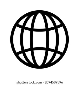 globe icon or logo isolated sign symbol vector illustration - high quality black style vector icons
