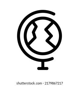 icono de globo o logotipo símbolo de signo aislado ilustración vectorial - iconos vectoriales de estilo negro de alta calidad
