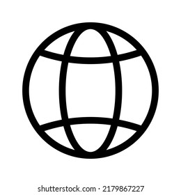globe icon or logo isolated sign symbol vector illustration - high quality black style vector icons
