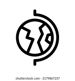 globe icon or logo isolated sign symbol vector illustration - high quality black style vector icons
