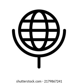 globe icon or logo isolated sign symbol vector illustration - high quality black style vector icons
