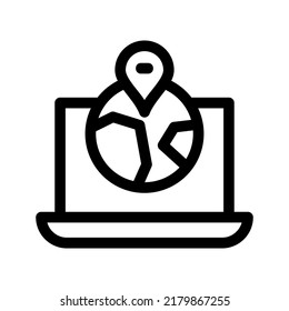 globe icon or logo isolated sign symbol vector illustration - high quality black style vector icons
