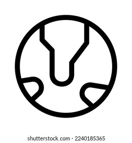 globe icon or logo isolated sign symbol vector illustration - high quality black style vector icons
