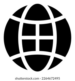globe icon or logo isolated sign symbol vector illustration - high quality black style vector icons