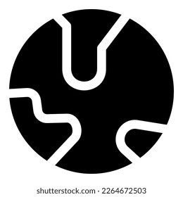 globe icon or logo isolated sign symbol vector illustration - high quality black style vector icons