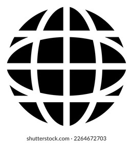 globe icon or logo isolated sign symbol vector illustration - high quality black style vector icons