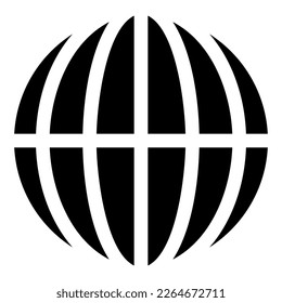 globe icon or logo isolated sign symbol vector illustration - high quality black style vector icons