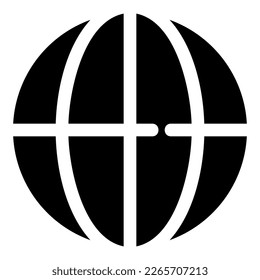globe icon or logo isolated sign symbol vector illustration - high quality black style vector icons