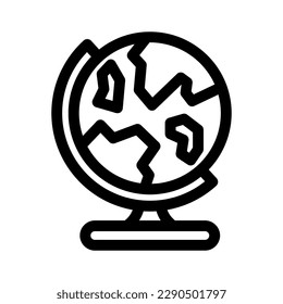 icono de globo o logotipo símbolo de signo aislado ilustración vectorial - iconos vectoriales de estilo negro de alta calidad