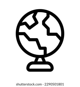 icono de globo o logotipo símbolo de signo aislado ilustración vectorial - iconos vectoriales de estilo negro de alta calidad