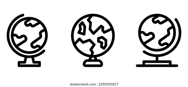 globe icon or logo isolated sign symbol vector illustration - high quality black style vector icons