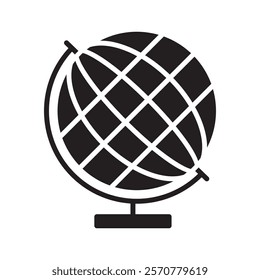 Globe icon or logo isolated sign symbol vector illustration - high-quality black style vector icons