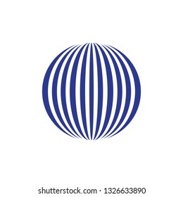 Globe icon logo template