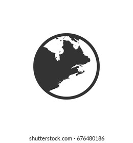 Globe Icon Logo Template Illustration Design. Vector EPS 10.
