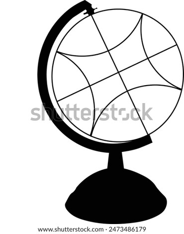 Globe icon logo vector with white background