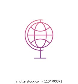 globe icon in Neon style