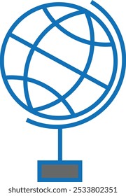 Globe Icon on a Website
