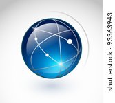 Globe icon on a white background