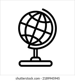 globe icon on white background