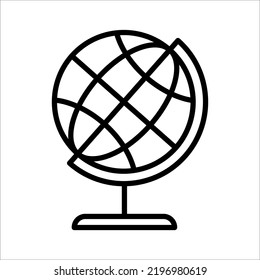 globe icon on white background