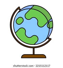 globe icon on white background