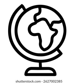 Globe icon on white background vector
Vector travel icon