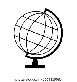 globe icon on white background