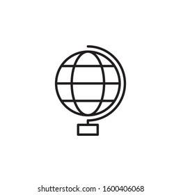 globe icon outline style template. Trendy style, vector eps 10 