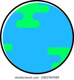 Globe Icon. Planet Earth Symbol. World Planet. Vector