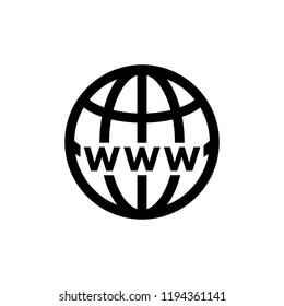 Globe icon related to internet,online, browser software, apps