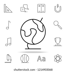 globe icon. school icons universal set for web and mobile