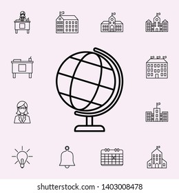 globe icon. School icons universal set for web and mobile