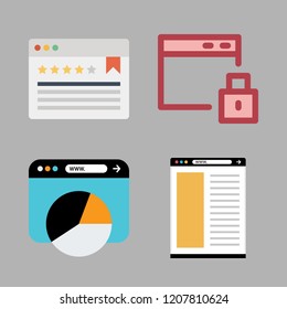 globe icon set. vector set about browser icons set.