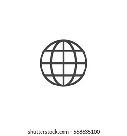 globe icon. sign design