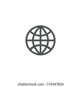 globe icon. sign design