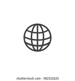 globe icon. sign design