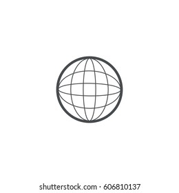 globe icon. sign design