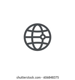 globe icon. sign design