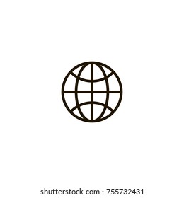 globe icon. sign design