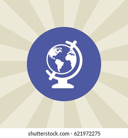 globe icon. sign design. background