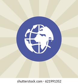 globe icon. sign design. background