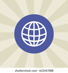 globe icon. sign design. background