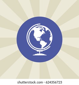 globe icon. sign design. background
